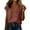 Brick Red, variant on Breezora Women's Ruched Side Tie Wrap Tank Top - V Neck Sleeveless Cotton Linen Blouse, Loose Fit Summer Vacation Tops for Beach and Travel