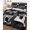 Black, variant on Twin XL Quilt Bedding Set, Eiffel Tower Reversible Summer Quilt 3 Pieces, European Architectural Retro Hand-Painted Lightweight Bedspreads Coverlets with 2 Pillow Shams for All Seasons
