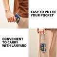 thumbnail image 5 of JIALIOU Nylon Trifold Card Wallet with ID Window Zipper Pocket for Men Women Teen Cute Hand Drawn Bug, 5 of 7