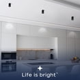 thumbnail image 6 of LUXRITE 3-Inch Cylinder Downlight Ceiling Spot Light 5CCT 15W, 1000 Lumens Dimmable ETL Listed Black 2 Pack, 6 of 7