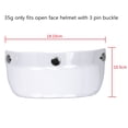 thumbnail image 3 of Universal 3 Snap-Button Visor Flip Up Wind Shield for Open Face Motorcycle Helmet, 3 of 8