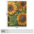 thumbnail image 4 of Orinice Sunflowers Green Leaves Butterfly Warm Lightweight Blanket Soft Fleece Blankets Throw Blanket Living Rooms Sofa Decor Cow Gifts All Seasons Excellent Hand Feel Blanket 50x60in, 4 of 6