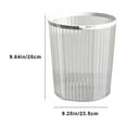 thumbnail image 3 of Trash Can With Lid Transparent Trash Can For Home Living Room Kitchen Toilet Bathroom Bedroom Office With Pressure Ring Waste Bin., 3 of 6