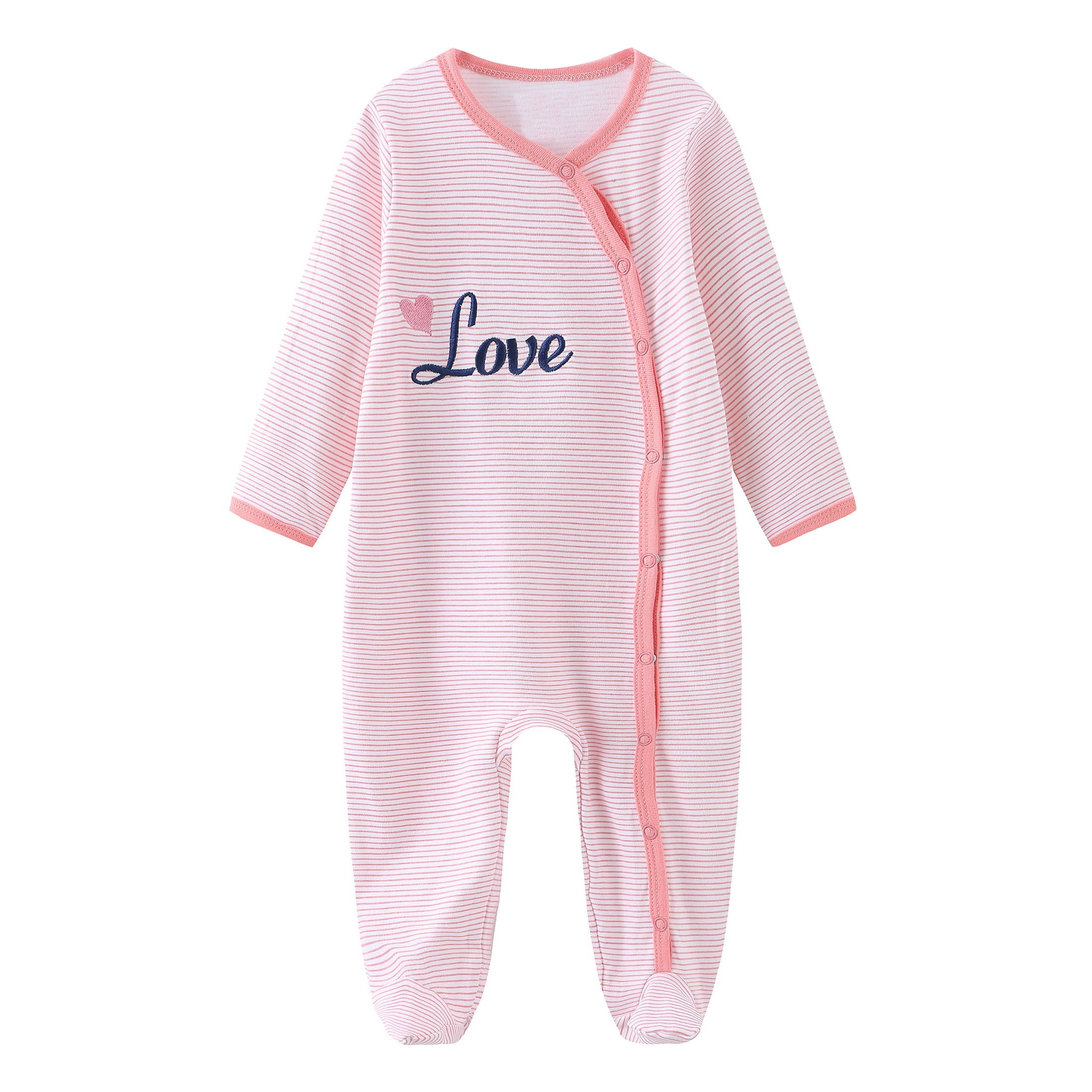 Zavbaby Unisex Newborn 3 Pieces Sleep´N Play Footed Pajamas Cotton Cartoon Rompers Infants Outfit ，Size:0-12Months