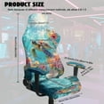 thumbnail image 7 of Xoenoiee Turtle Starfish Hibiscus Flower Pattern Gaming Chair Covers, Stretchable Computer Chair Cover Ergonomic Office Chair Cover Anti Cat Scratch Protection Computer Gamer Chair Slipcovers, 7 of 7
