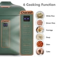 thumbnail image 2 of Arrocera CHACEEF Mini, portátil, antiadherente, 1,2 L, 2 tazas, color verde, 2 of 7