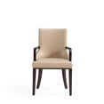 thumbnail image 3 of Manhattan Comfort Shubert 19.75" Faux Leather Dining Armchair in Tan (Set of 2), 3 of 11