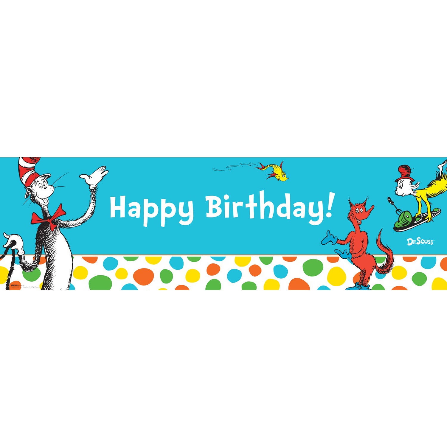 Dr. Seuss Favorites Happy Birthday Banner