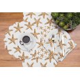 thumbnail image 5 of C&F Home Sandbridge Stars Round Placemat Set of 6 Cotton Quilted Coastal Beach Reversible Machine Washable Table Top Table Linens 17" X 17" Round Placemat Set of 6 White, 5 of 6