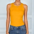 thumbnail image 2 of vigerkar Sleeveless Tank Tops for Women High Neck Racerback Ribbed Knit Top Summer 2026 Casual Basic Slim Fit Workout Shirts (Orange, XXL), 2 of 7