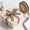 Coffee, variant on Cute Easter Plaid Wavy Ear Ribbon, Decorative Wrapping Ribbon, Bow Wrapping Ribbon, for Wreaths Bows Gift Packaging DIY Craft Wedding Holiday Party Home Ornament
