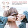 thumbnail image 4 of Miangastore Rhinestone Hair Comb Blue Alloy 4Pcs 2.8X3.3In, 4 of 9