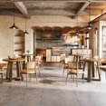 thumbnail image 2 of Tribesigns Small Round Dining Table for 2-4 People, 31.5 Inches Farmhouse Kitchen Table for Small Space, Dining Room, Kitchen, Apartment, Rustic Brown, 2 of 15