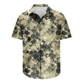 thumbnail image 5 of AHTJRT Stylish Men's Camouflage Print Button Down Short Sleeve Shirt Multicolor 2XL, 5 of 5