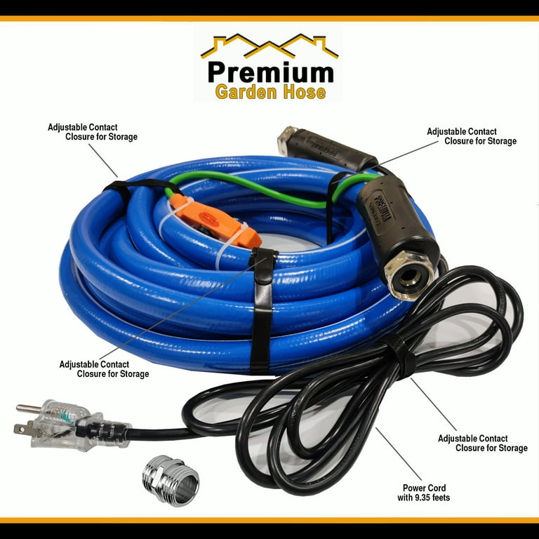 Heated Water Hose for RV (25ft), Lead and BPA Free, The Best Cost-Benefit RV Heated Fresh Water Hose with Energy Saving Thermostat (25ft)