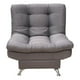 thumbnail image 1 of Sillón Individual Moderno Ocasional Reclinable 3 posiciones NORVAL  estructura de madera patas metálicas tela de Lino, 1 of 8