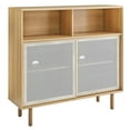 thumbnail image 2 of Modway Kurtis 47" MDF and Particleboard Display Cabinet in Oak, 2 of 10
