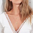 thumbnail image 4 of Layered Necklace Fashion Bohemian Shell Pendant Necklace Layered Chain Necklace, 4 of 9