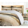thumbnail image 5 of Ambesonne Beige Duvet Cover Sets, Wild Leopard, 2-Queen, Beige and Brown, 5 of 7