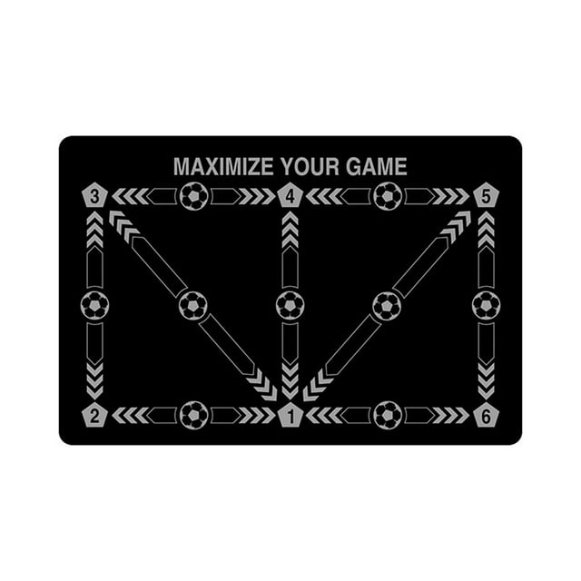 ERK 1Pcs Football Training Mat 90 X 60 Cm 3.5 Mm Diatomaceous Mud Non Slip Football Mat Training Mat For Control And Kicktrainer