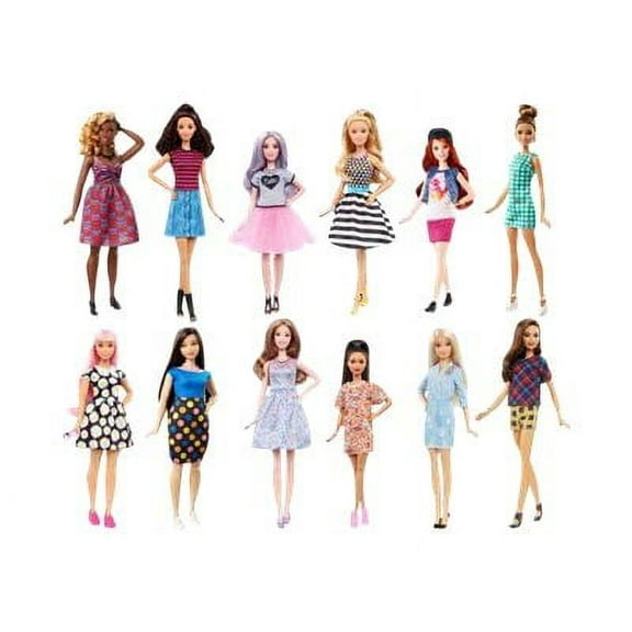 Mattel Barbie Fashionistas Doll Playset, 6 Pieces