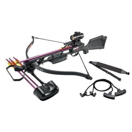Leader Accessories Crossbow Package 160lbs 210fps Archery Equipment Hunting Bow with Quiver and 4pcs of Aluminum