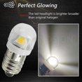 thumbnail image 5 of 4pcs 3v 0.2w E10 Led Bulbs 5050 1smd White 3000k Led Bulb Replacement Upgrade For Headlights Flashlights Torch Lights, 5 of 5