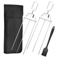 thumbnail image 1 of Xihbxyly Ofertas relámpago del día Prime solo hoy Brochetas de metal para asar a la parrilla Tenedor de acero inoxidable para asar Brochetas para carnes Verduras Filetes, 1 of 6
