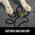 thumbnail image 3 of Gorilla Grip Felpudo ultra absorbente para patas de perro embarradas, lavable a máquina, alfombras limpiadoras de suelos, alfombrilla de cama para perros sucios, alfombra de puerta de entrada interior, 3 of 5