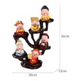 thumbnail image 2 of God of Good Fortunes Figurine God of Wealth Statues God of Good Luck Collectible Prosperity Sculptu, 2 of 5