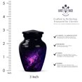 thumbnail image 2 of JAGASY Purple Small Cremation Urns for Parents - Keepsake Urn for Ashes Adult Male & Female - Tiny Urn for Ashes Women - Black Urns for Mom & Dad - (3 Inch), 2 of 7