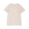 thumbnail image 5 of BRGZLK Summer Girls T Shirts Fashion Lovely Bow Graphic Print T Shirt Casual Round Neck Short Sleeve Trendy Oversized Preppy Cute Clothes for Teens Girls Beige 4-5 Years, 5 of 6