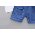 thumbnail image 4 of EnJoCho 6 Month Boy Clothes Toddler Kids Baby Boys Cartoon Dinosaur Gentleman Shirt Tops Shorts Outfits Set School Home Wear Clearance 12-18 Months, 4 of 9