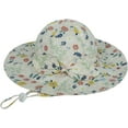 thumbnail image 3 of CoCopeaunts Baby Bucket Hat for Girls Bow Decorate Summer UV Protection Outdoor Headwear Basin Hat for Boy with Chin Strap, 3 of 8