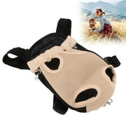 Pet Carrier Backpack, Nylon Breathable Elastic Opening Pet Chest Backpack  For Bike For Travel For Motorcycle For Hiking Red,Black,Beige