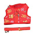 thumbnail image 1 of Christmas Pet Vest Harness Set Reflective Adjustable Dog Wearing Breathable Mesh Vest With Leash Chicken Hen Leash For Duck, 1 of 5