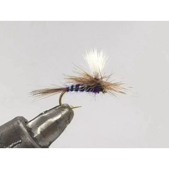 One Dozen (12) - Compara Wulff - Purple - Dry Fly
