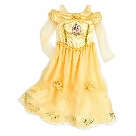 Disney Store Beauty And Beast Princess Belle Nightgown Pajama Girl Size 5/6