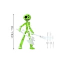 thumbnail image 3 of Light up Poseable Stickman Action Figure - Posable Action Figures, 4.7", Stickman Collectable Action Figures for Collectors, Gift Desk Decor, 3 of 6