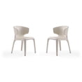 thumbnail image 1 of Manhattan Comfort Conrad Faux Leather Dining Chairs, Cream (Set of 2), 1 of 2