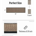 thumbnail image 2 of Non Slip Stair-Treads,Rubber Backing Stair-Runners for Wooden Steps,15PCS Residue Free Carpet Stair Treads for Kids and Dogs 8"x30" Black, 2 of 14