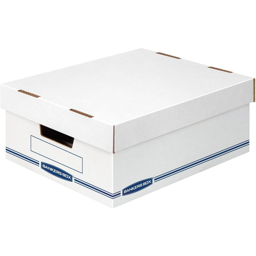 Bankers Box, FEL4662301, Organizer Storage Box, 12 / Carton, Kraft,Blue