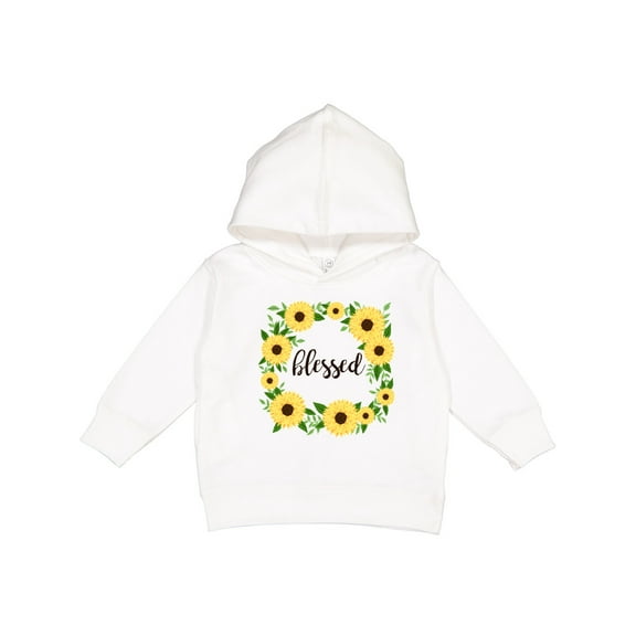 Inktastic Blessed Sunflower Wreath Toddler Hoodie