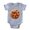 Heather Grey, variant on CafePress - Heart Chip Cookie - Cute Infant Baby Football Bodysuit