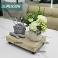 thumbnail image 2 of Bekitchen Wood Risers for Decor, Display Risers Wood Riser for Kitchen, Dish Soap Stand Tray, Rustic Brown, 2 of 5