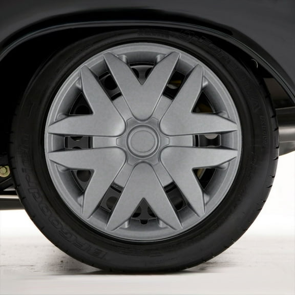 Set of Four 16" Silver Hubcap Wheel Covers for 2004-2010 Toyota Sienna (Push-on)