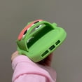 thumbnail image 6 of Kawaii Phone Cases Apply to iPhone 14,Cute Cartoon Green Slippers Phone Case with Sausage Mouth Frog Flip Flops Phone Case 3D Case Soft Silicone Protctor Women Girls for iPhone 14, 6 of 15