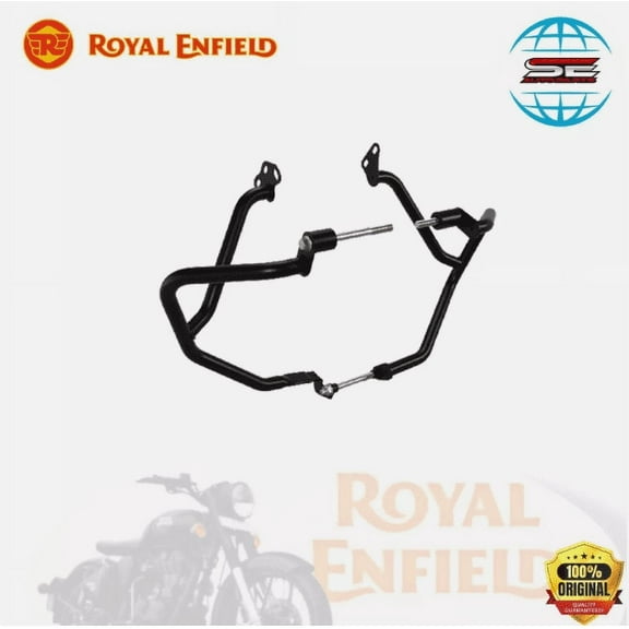 BLACK LARGE ENGINE GUARD FOR ROYAL ENFIELD NEW HIMLAYAN 450