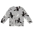 thumbnail image 3 of Tiijoy Girls Halloween Cardigan Button Front Long Sleeve Sweater Coat, Grey, Sizes 1-8, 3 of 4