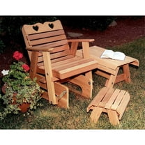Creekvine Designs Cedar Country Hearts Rocking Glider Chair